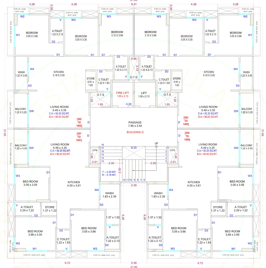 Floor Plan of Amar Laxmi Narayan in Khadsad, Surat - Image 397796
