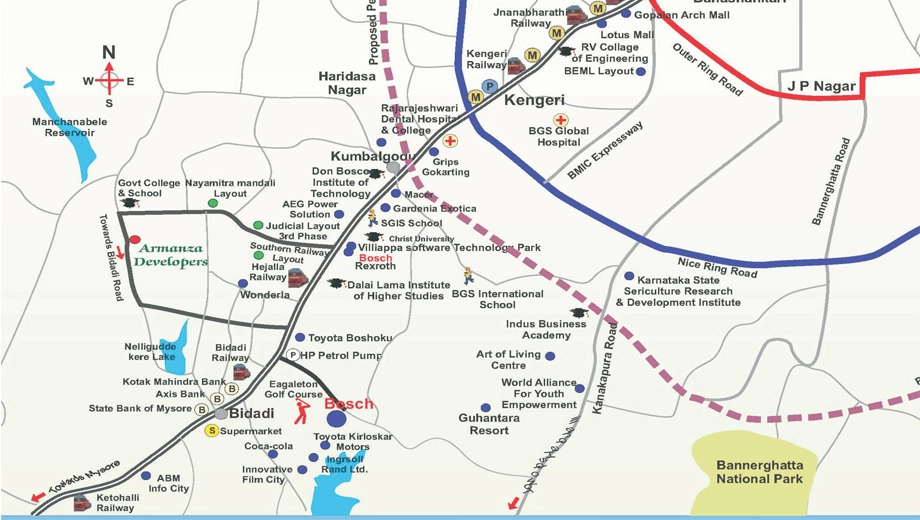 Location of Armanza Enclave in Dodderi, Bangalore - Image 397801