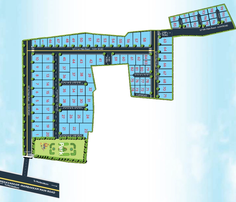 Master Plan of Isha Lake Front in Madambakkam, Chennai - Image 397932