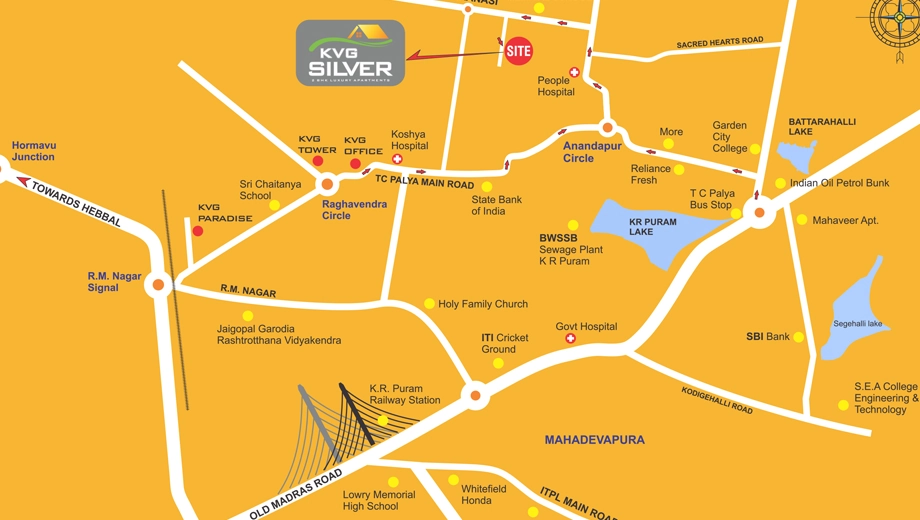 Location of KVG Silver in Old Madras Road, Bangalore - Image 397988