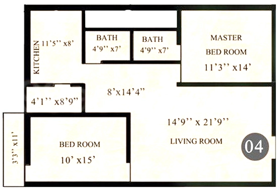 2 BHK Flat in Lorven Leo in Old Madras Road, Bangalore - Image 915853