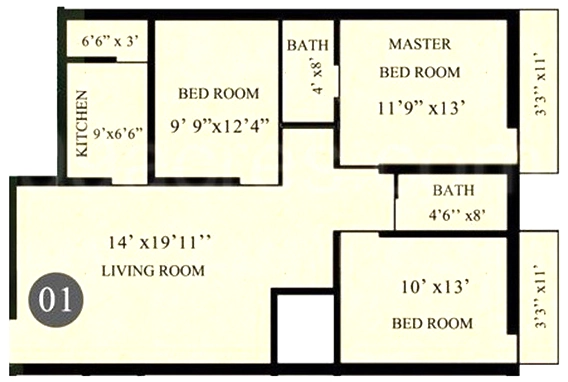 3 BHK Flat in Lorven Leo in Old Madras Road, Bangalore - Image 915854