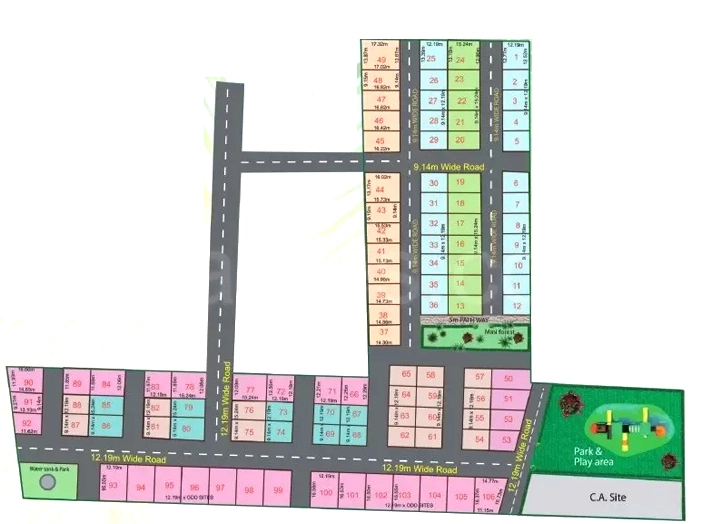 Master Plan of MS Empire Estates in Chandapura, Bangalore - Image 398012