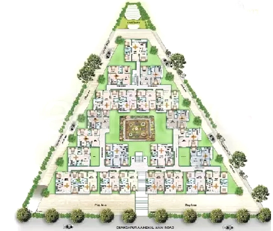Master Plan of Satkeerti Symphony in Byagadadhenahalli, Bangalore - Image 397968