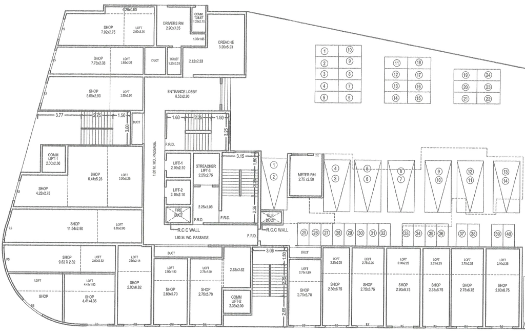Floor Plan of Commercial Morya Golden Imperial in Kalyan West, Thane - Image 398024