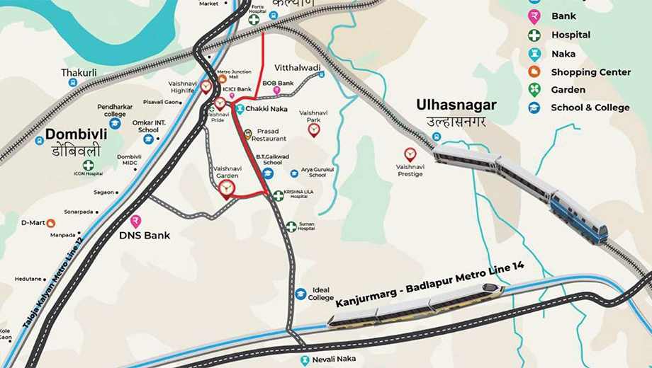 Location of Vaishnavi Garden - Image 398044