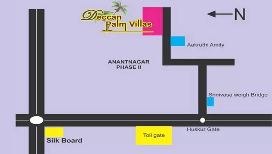 Location of JP Deccan Palm Villas - Image 398085