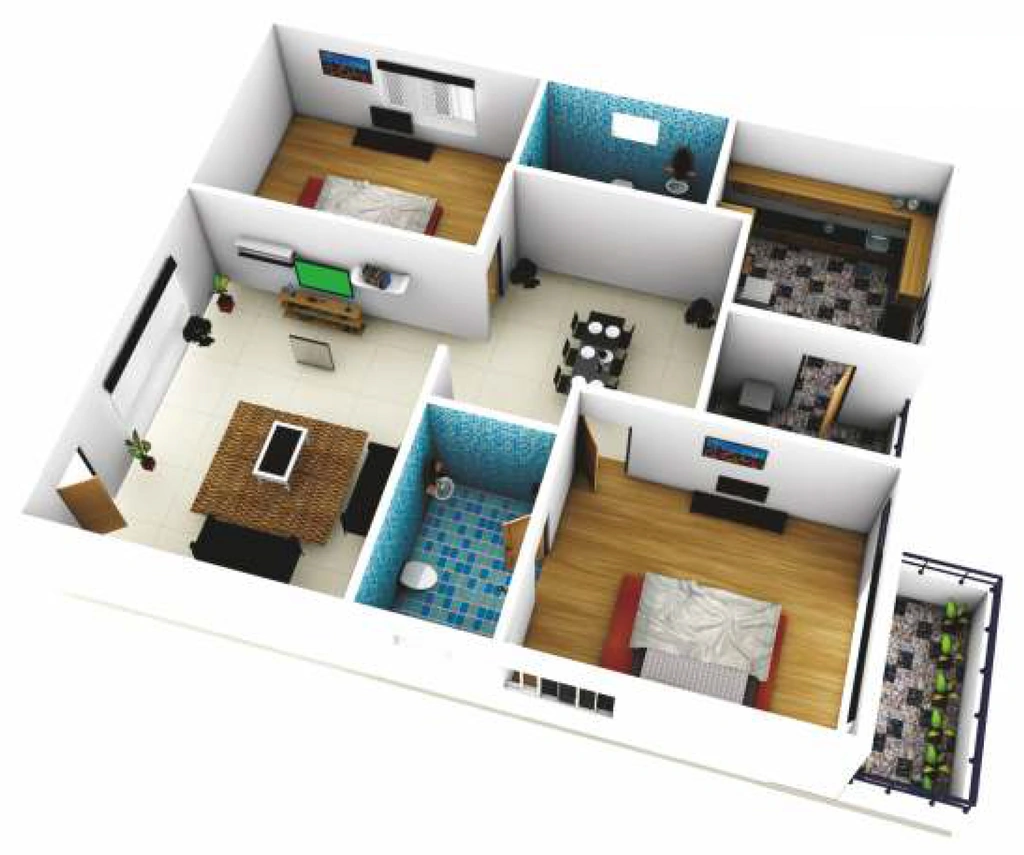 2 BHK Flat in Landstar Pinnacle in Aavalahalli, Bangalore - Image 915900