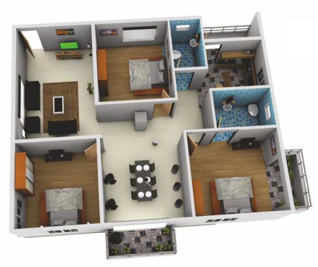 3 BHK Flat in Landstar Pinnacle in Aavalahalli, Bangalore - Image 915901