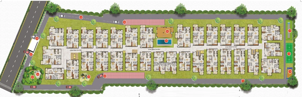 Master Plan of Landstar Pinnacle in Aavalahalli, Bangalore - Image 398098