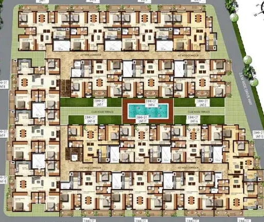 Floor Plan of Suvastu Oak Leaf in Dommasandra, Bangalore - Image 398105