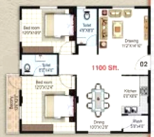 2 BHK Flat in Disha Marvel in Doddanekkundi, Bangalore - Image 915929