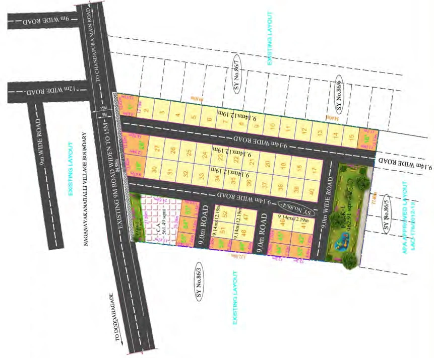 Master Plan of TBC Grand Duke Villas in Chandapura, Bangalore - Image 398241