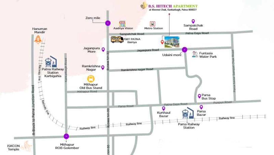 Location of Bigrahpuram BS Hitech Apartment - Image 398140