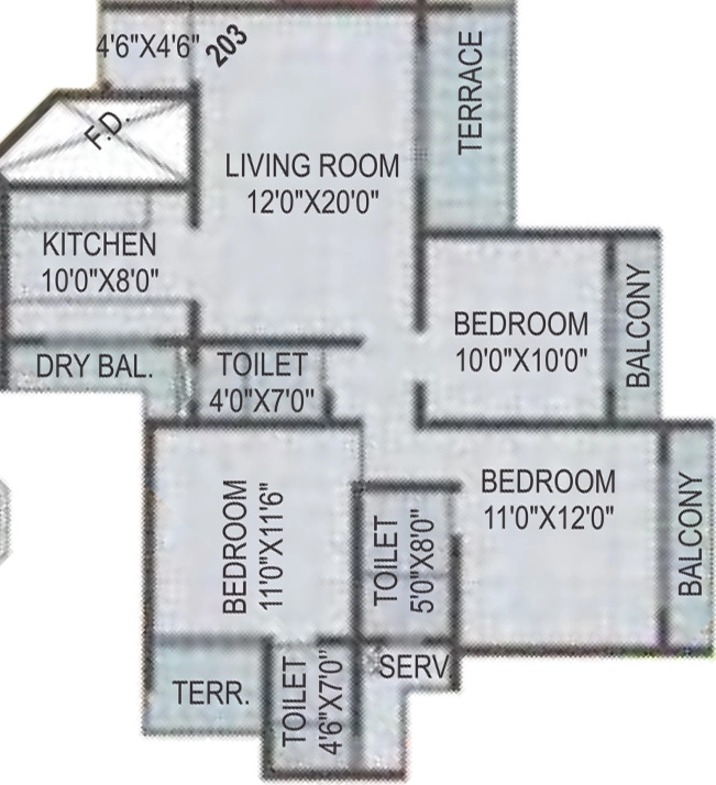 3 BHK Flat in Akshar Estonia in Dronagiri, Navi Mumbai - Image 915928