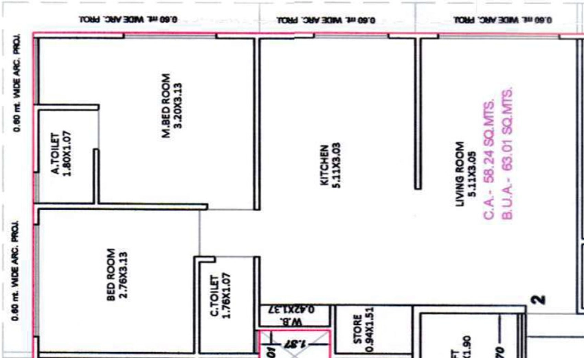 2 BHK Flat in Param Elina in Adajan, Surat - Image 916601