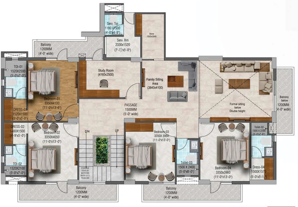 4.5 BHK Flat in Ambition Paradise in Rupaspur, Patna - Image 915947