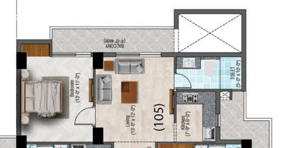 1 RK Flat in Ambition Paradise in Rupaspur, Patna - Image 915943
