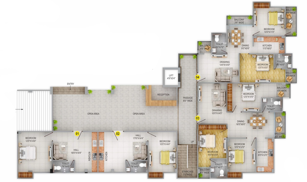 Floor Plan of Maheshwari Mukesh Heritage in Rupaspur, Patna - Image 398235