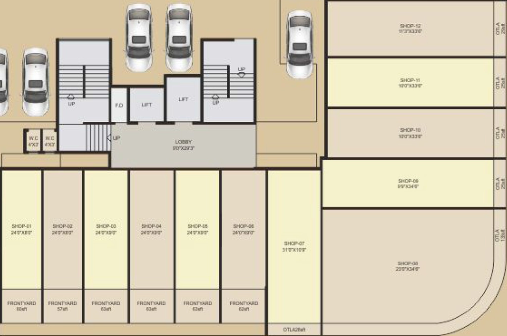 Floor Plan of Commercial Anant Corner in Dronagiri, Navi Mumbai - Image 398247