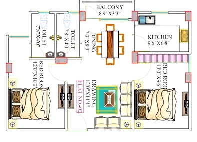 2 BHK Flat in Maa Meadow Garden in Mahuabagh, Patna - Image 915971