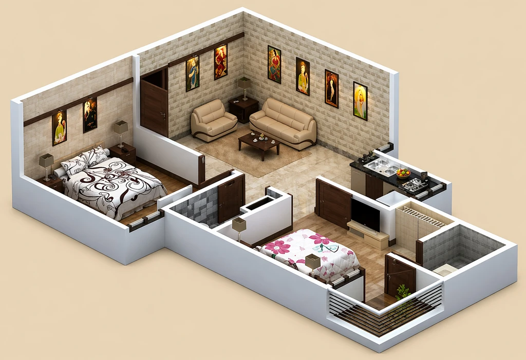 2 BHK Flat in Shivaay Gulmohar Park in Karolan Ka Barh, Jaipur - Image 915976