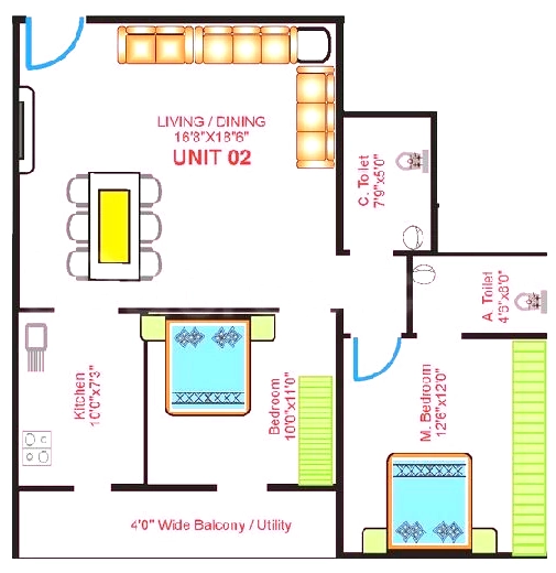 2 BHK Flat in JPC Pallavi in Kanakapura, Bangalore - Image 916016