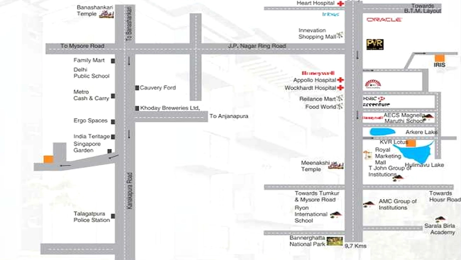 Location of KVR Vasanthi in Kanakapura, Bangalore - Image 398346