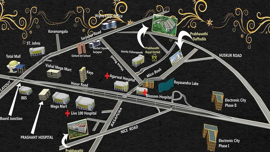 Location of Prabhavathi Royal Orchid - Image 398402
