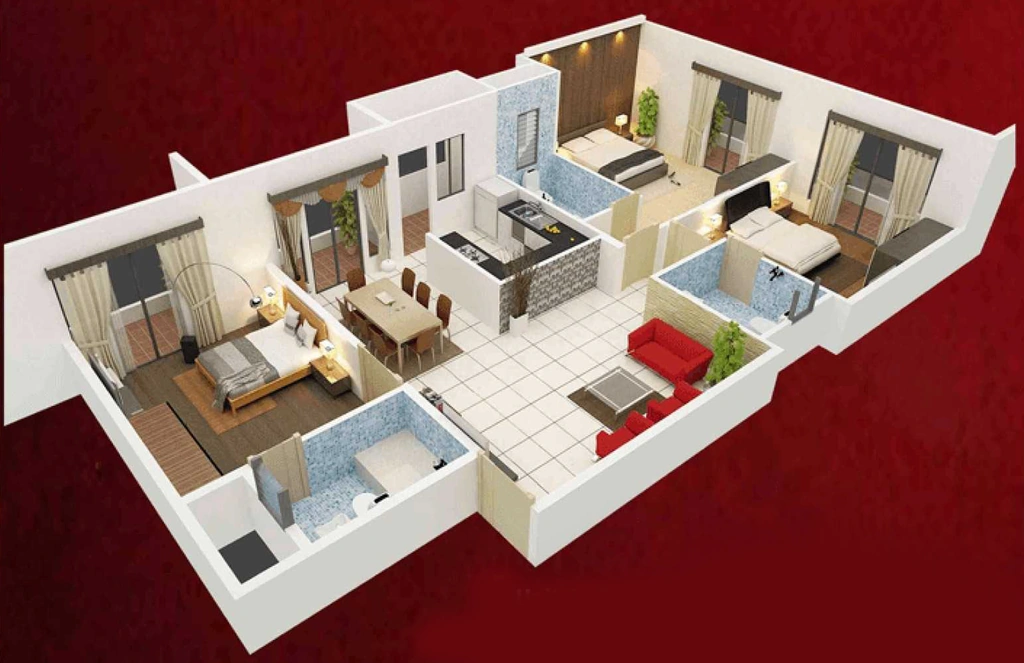 3 BHK Flat in Vastav Mekhri in Bellary Road, Bangalore - Image 916050