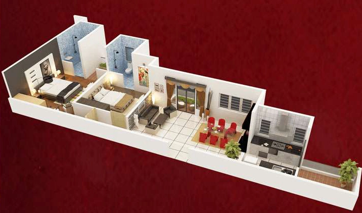2 BHK Flat in Vastav Sneha Enclave in Kalyan Nagar, Bangalore - Image 916058