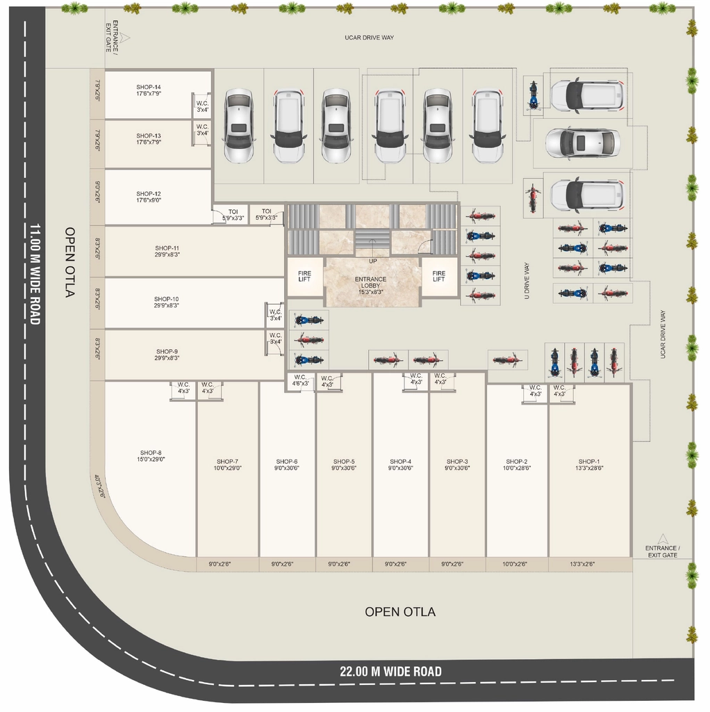 Master Plan of Commercial Sky Flora in Dronagiri, Navi Mumbai - Image 398311