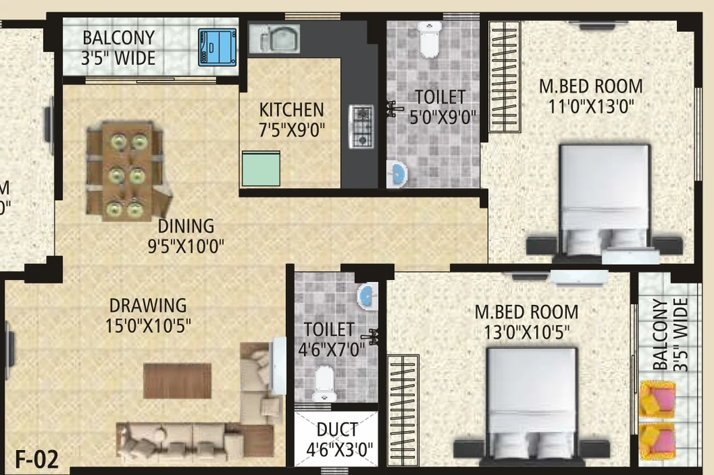 3 BHK Flat in Platinum Shiv Savitri Sadan in Anandpuri, Patna - Image 915995