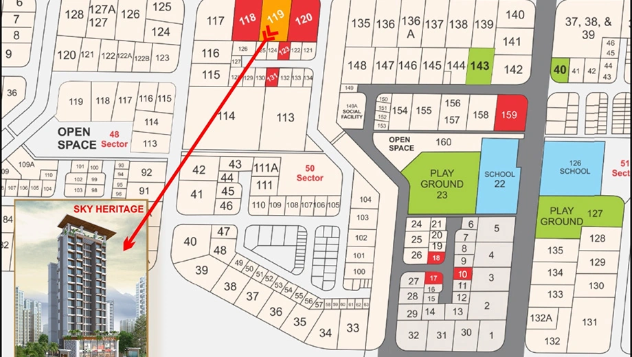 Location of Sky Heritage - Image 398323