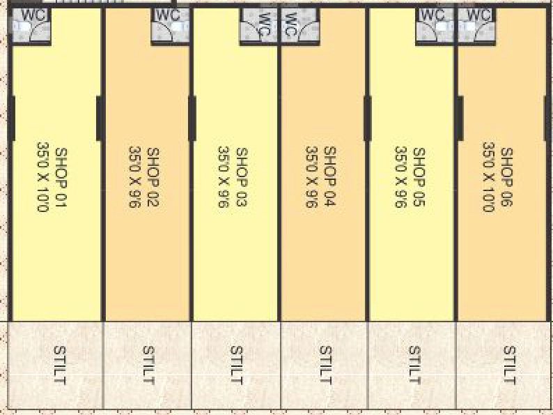 Floor Plan of Commercial Sky Heritage in Dronagiri, Navi Mumbai - Image 398331