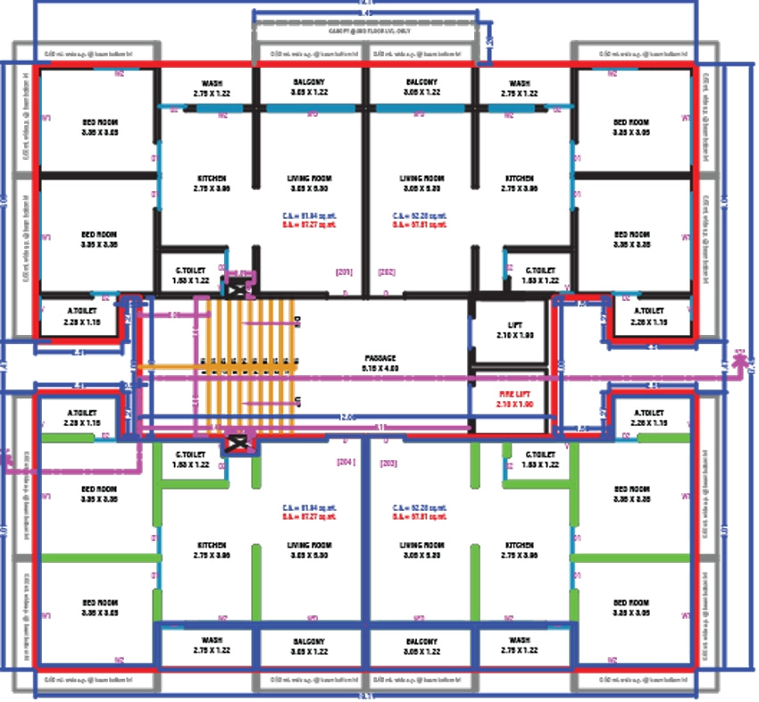 Floor Plan of Eden Evoq And Empire in Valak, Surat - Image 399710