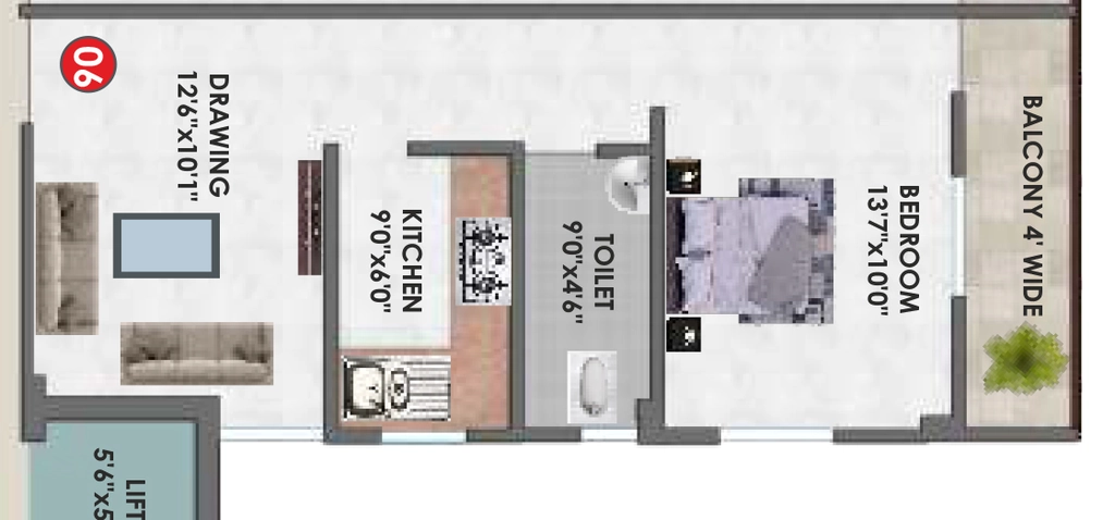 1 BHK Flat in Umeed Nagar Township in Ranipur, Patna - Image 916171