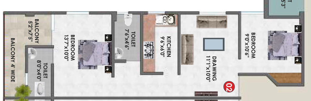 1 BHK Flat in Umeed Nagar Township in Ranipur, Patna - Image 916172
