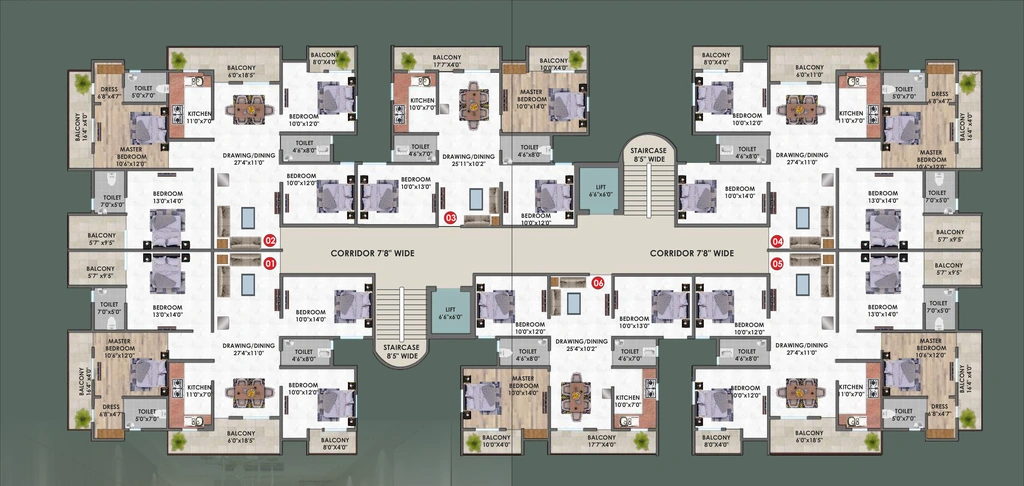 Floor Plan of Umeed Nagar Township in Ranipur, Patna - Image 398479