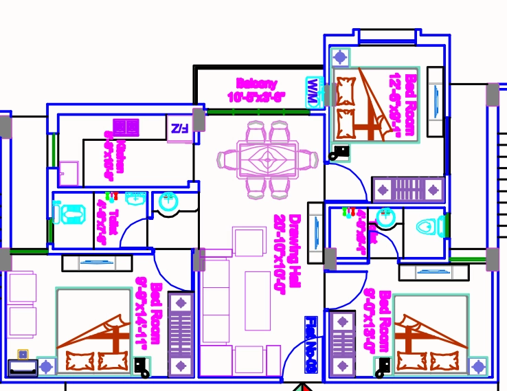 3 BHK Flat in Apna Indra Prabha in Anandpuri, Patna - Image 916147