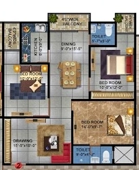 3 BHK Flat in Pulmen Saraswati Height in Khagaul Road, Patna - Image 916152