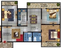 3 BHK Flat in Pulmen Saraswati Height in Khagaul Road, Patna - Image 916153