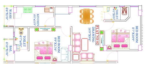 2 BHK Flat in Skywalk Renu Residency in Ranipur, Patna - Image 916160