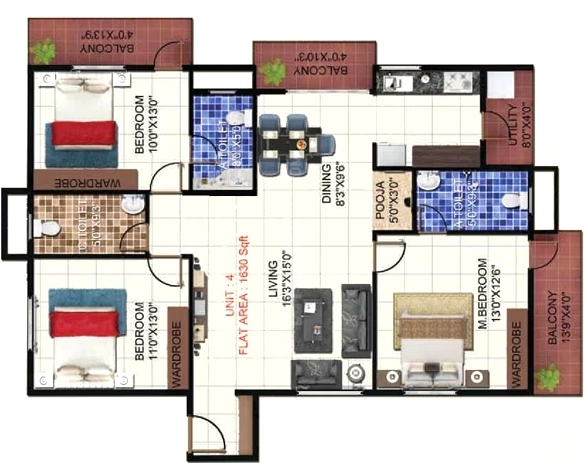 3 BHK Flat in Pariwar Passion in Doddakammanahalli, Bangalore - Image 916093