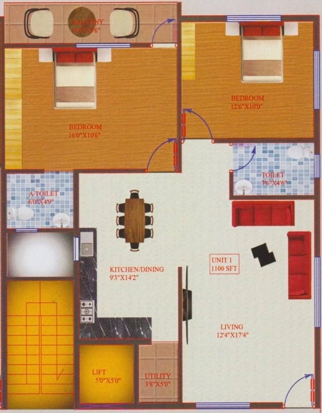 2 BHK Flat in SV Lakshmi Sadan in Babusa Palya, Bangalore - Image 916099