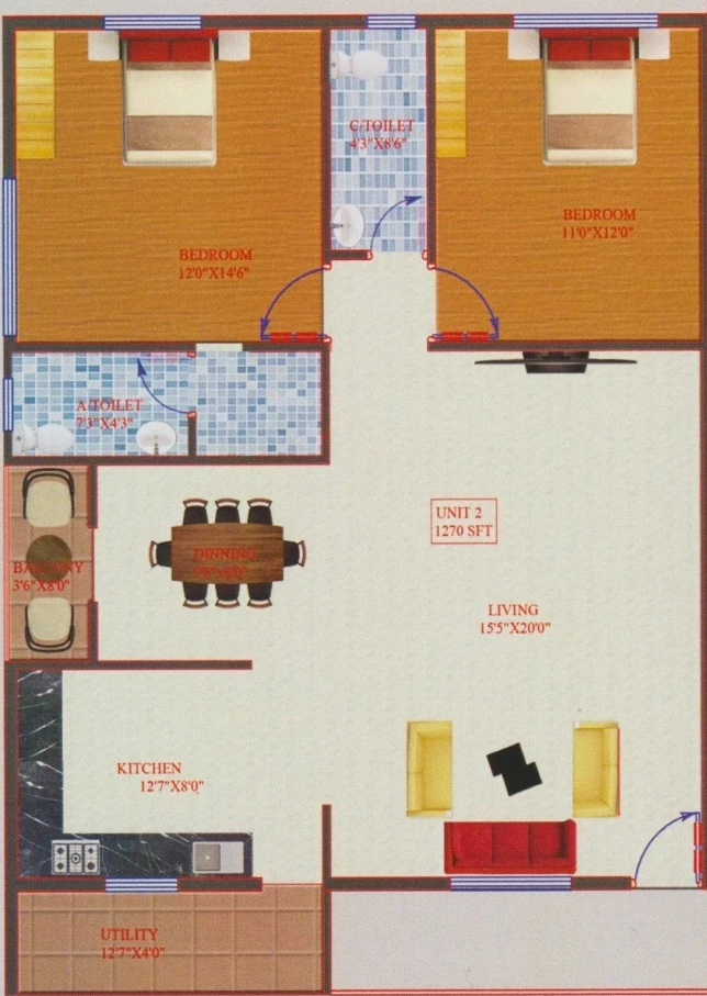 2 BHK Flat in SV Lakshmi Sadan in Babusa Palya, Bangalore - Image 916100