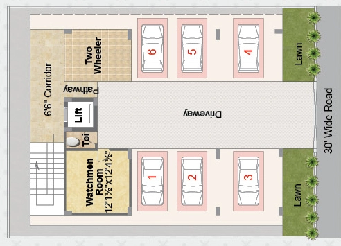 Master Plan of Vision Heights in Beeramguda, Hyderabad - Image 398565