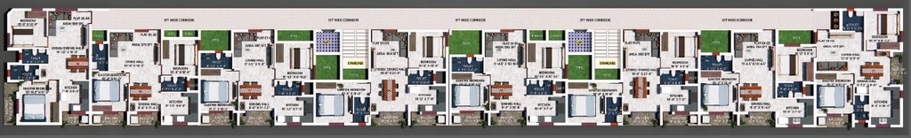 Floor Plan of Welldone Sea Crest in Tiruvottiyur, Chennai - Image 398604