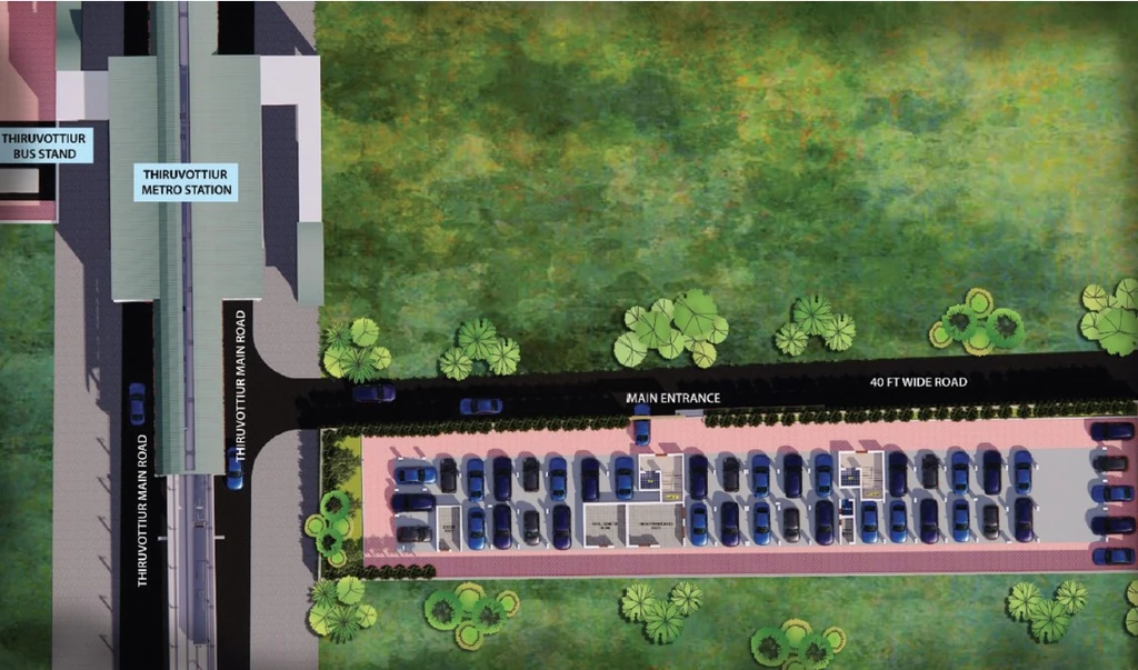 Master Plan of Welldone Sea Crest in Tiruvottiyur, Chennai - Image 398603