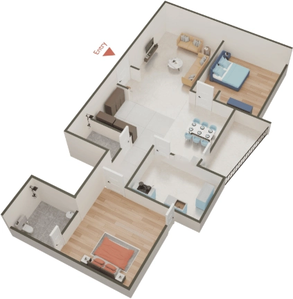 2 BHK Flat in Anshul Jannat Enclave in Patliputra Colony, Patna - Image 916273